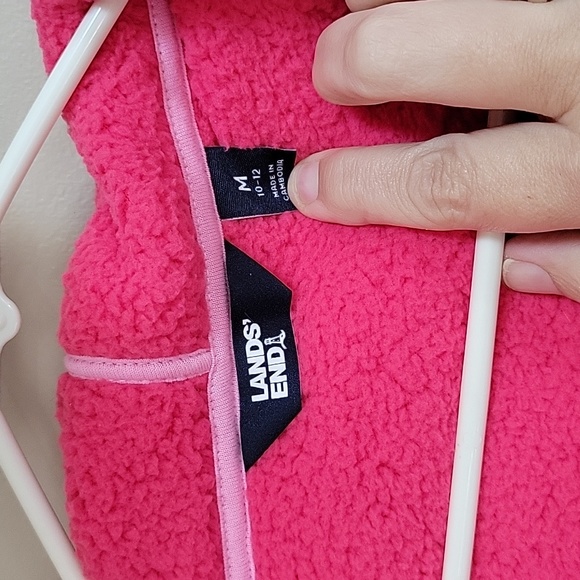 3/$12 CUTEST EVER LANDS END SHERPA HOODIE - Picture 3 of 9